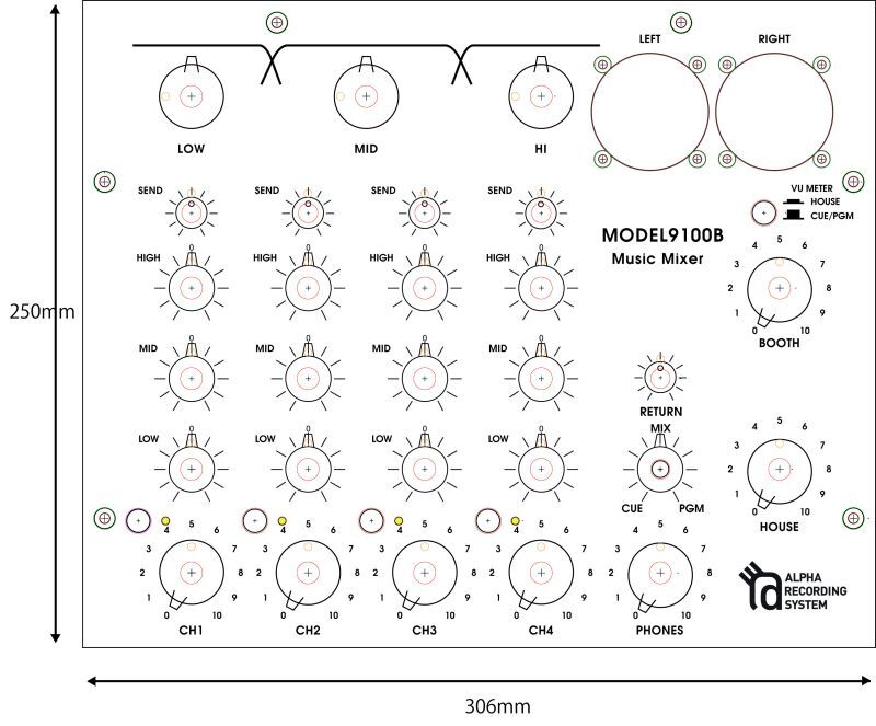 Photo: ARS MODEL 9100BW MUSIC MIXER  WOOD TYPE 