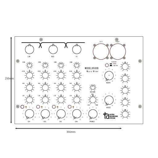 Photo: ARS MODEL 9500B MUSIC MIXER STD